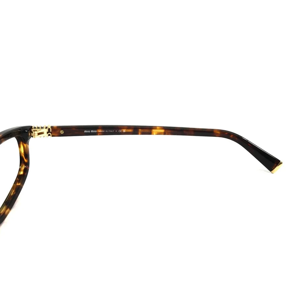 Miu Miu Eyeglasses Frames SMUA06 14L-08N Brown Havana Tortoise Gold 54-17-140